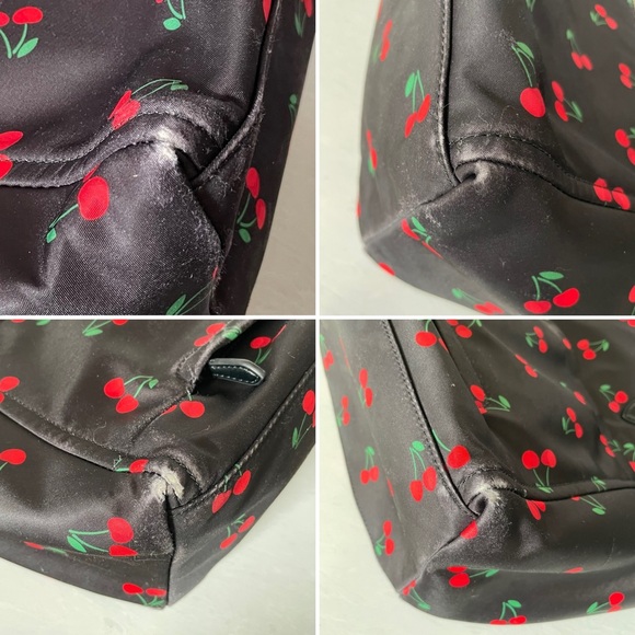 Kate Spade ♠️ Chelsea Nylon Tote- Black Cherry Print- Baby Bag - Picture 10 of 16